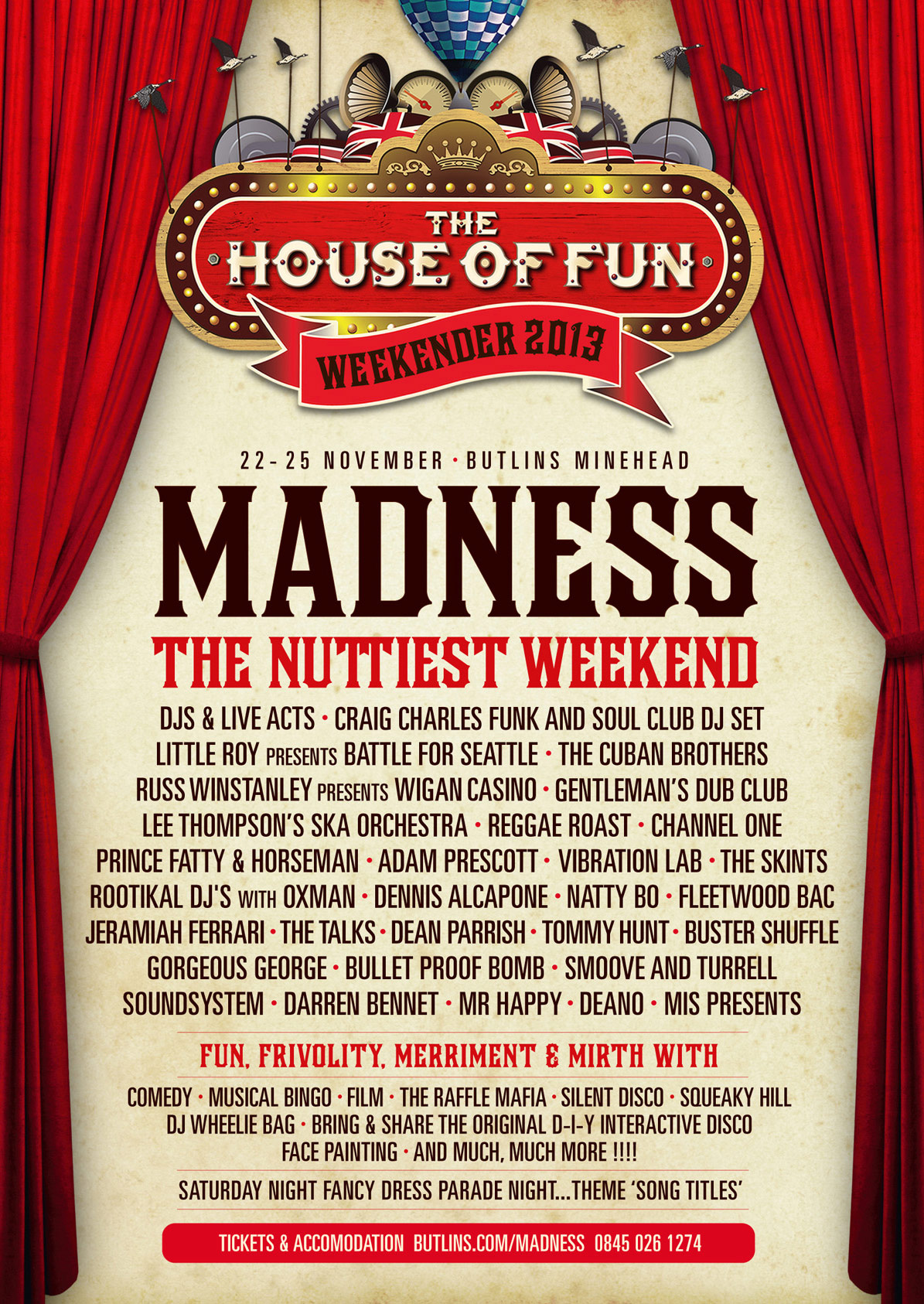 House Of Fun Weekender Line Up